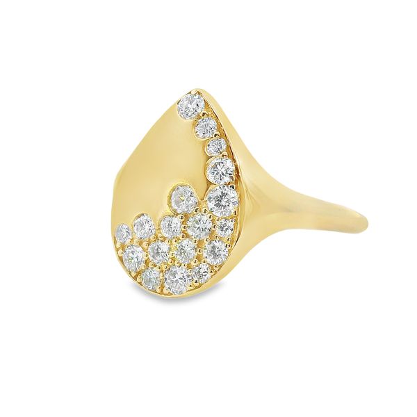 14K Yellow Diamond Ring Image 3 Simones Jewelry, LLC Shrewsbury, NJ