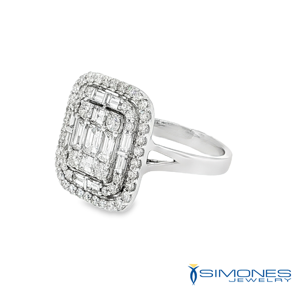 Platinum Diamond Ring Image 2 Simones Jewelry, LLC Shrewsbury, NJ