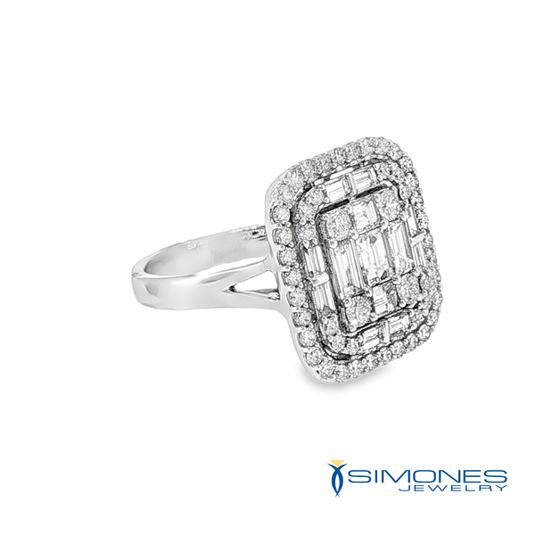 Platinum Diamond Ring Image 3 Simones Jewelry, LLC Shrewsbury, NJ