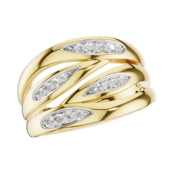 14K Yellow Diamond Fashion Band Simones Jewelry, LLC Shrewsbury, NJ