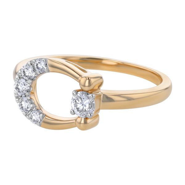 14K Yellow Diamond Ring Image 2 Simones Jewelry, LLC Shrewsbury, NJ