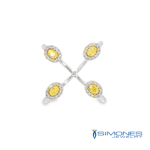 Yellow Diamond Open Ring Simones Jewelry, LLC Shrewsbury, NJ