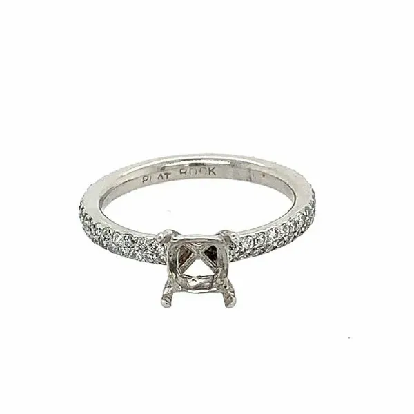 Platinum Diamond Eternity Semi Mount Simones Jewelry, LLC Shrewsbury, NJ