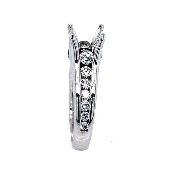 White Gold Channel Set Diamond Semi Mounting Image 3 Simones Jewelry, LLC Shrewsbury, NJ
