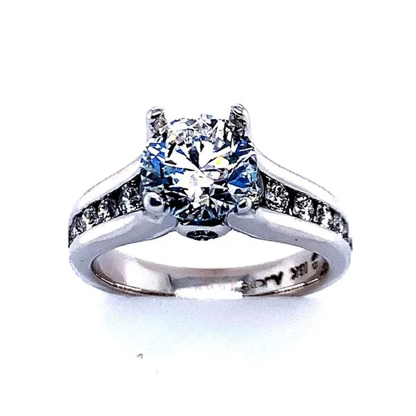 White Gold Channel Set Diamond Semi Mounting Simones Jewelry, LLC Shrewsbury, NJ