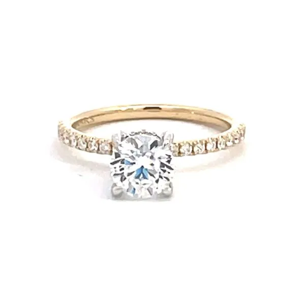 Yellow Gold Diamond Semi Mounting Simones Jewelry, LLC Shrewsbury, NJ