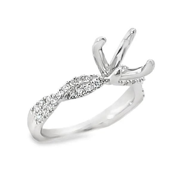 Diamond Semi Mount Image 3 Simones Jewelry, LLC Shrewsbury, NJ