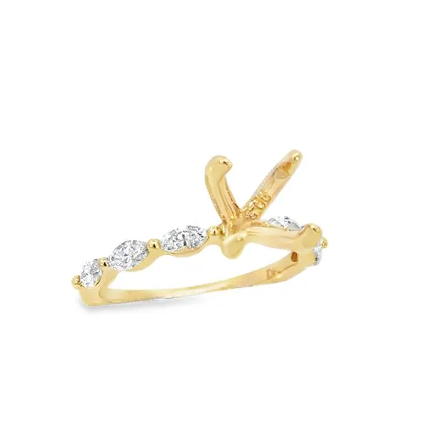 Marquise Diamond Semi Mounting Image 4 Simones Jewelry, LLC Shrewsbury, NJ