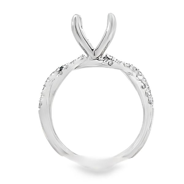 14k Diamond Semi Mount Image 4 Simones Jewelry, LLC Shrewsbury, NJ