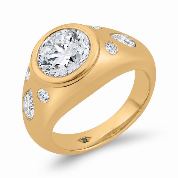 14K Yellow .60ct.tw. Diamond Mounting Image 2 Simones Jewelry, LLC Shrewsbury, NJ