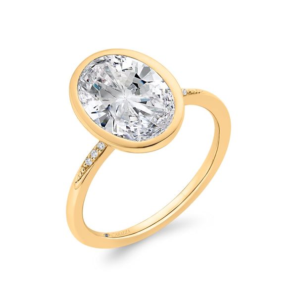 14K Yellow Bezel Mounting Image 2 Simones Jewelry, LLC Shrewsbury, NJ