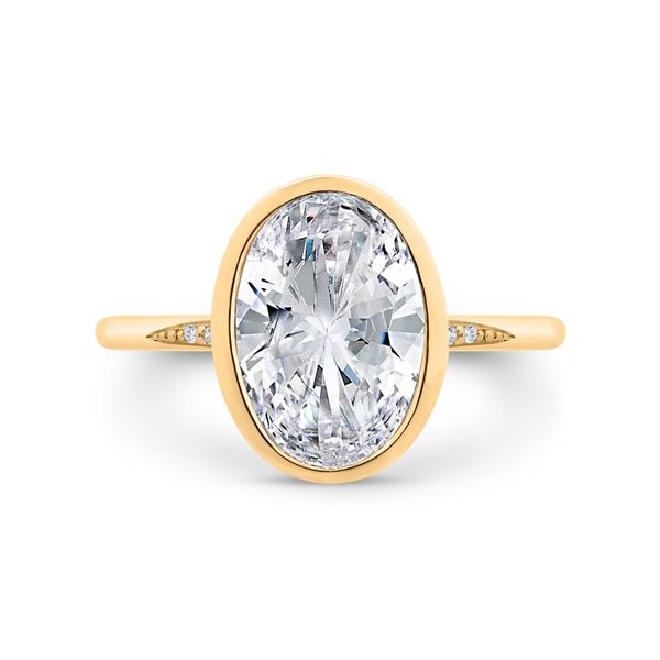 14K Yellow Bezel Mounting Simones Jewelry, LLC Shrewsbury, NJ