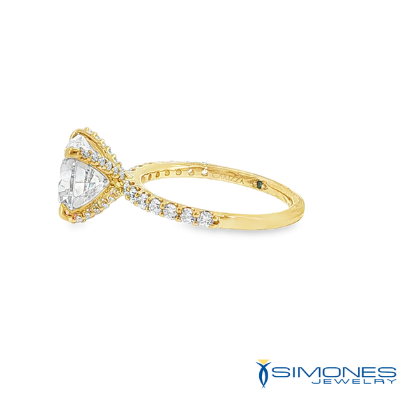 14K Yellow Diamond Mounting Image 2 Simones Jewelry, LLC Shrewsbury, NJ