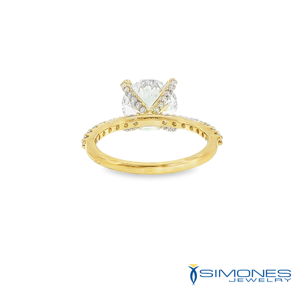 14K Yellow Diamond Mounting Image 3 Simones Jewelry, LLC Shrewsbury, NJ