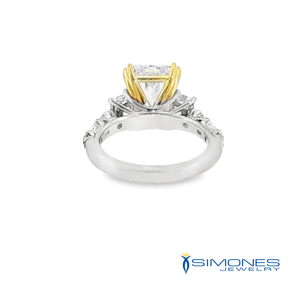 14K Yellow & White Diamond Mounting Image 3 Simones Jewelry, LLC Shrewsbury, NJ