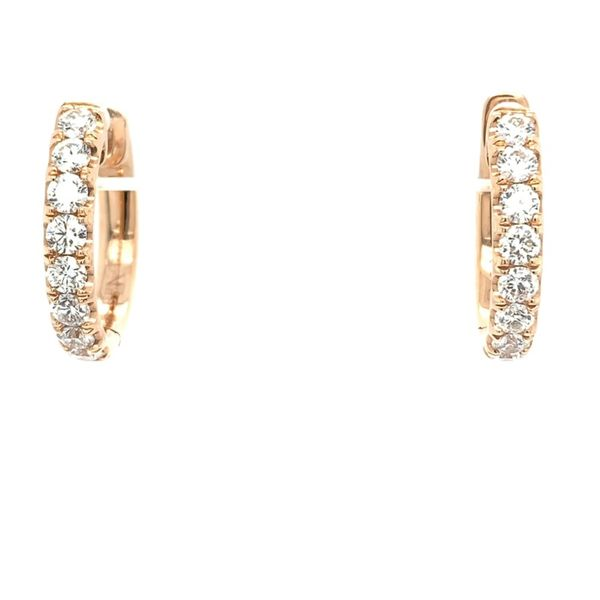 Rose Gold Diamond Hoops Simones Jewelry, LLC Shrewsbury, NJ