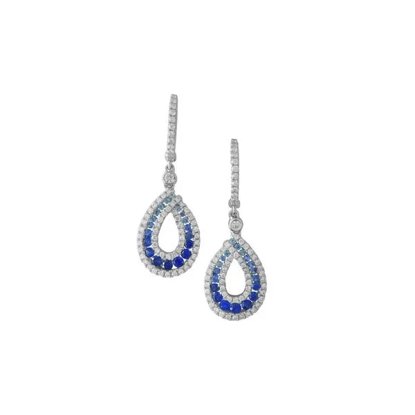 Sapphire & Diamond Earrings Simones Jewelry, LLC Shrewsbury, NJ