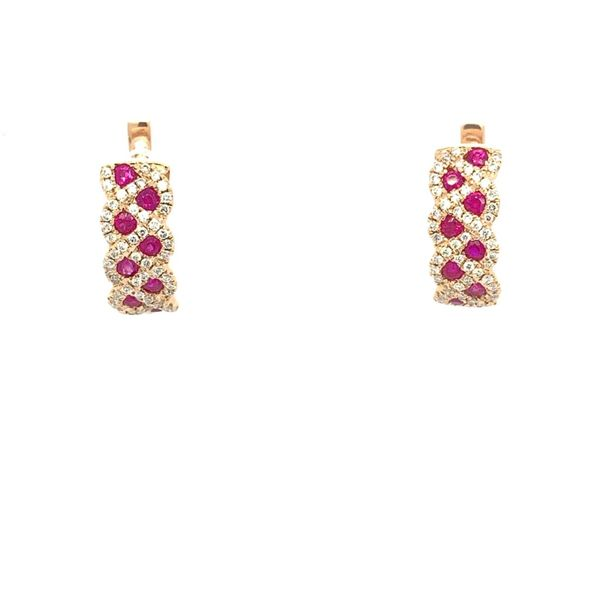 Ruby and Diamond Earrings Simones Jewelry, LLC Shrewsbury, NJ