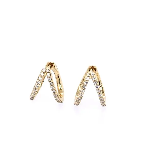 Diamond Huggie Earrings Simones Jewelry, LLC Shrewsbury, NJ