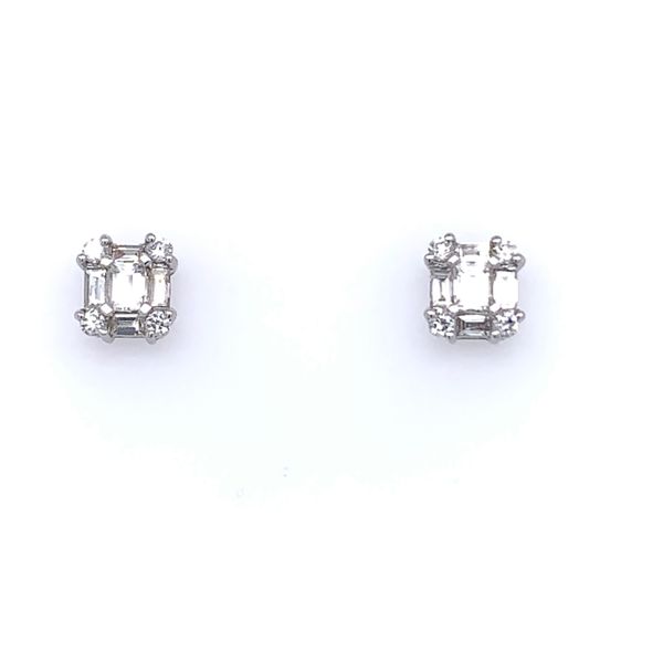 Baguette Emerald Cut Diamond Earrings Simones Jewelry, LLC Shrewsbury, NJ