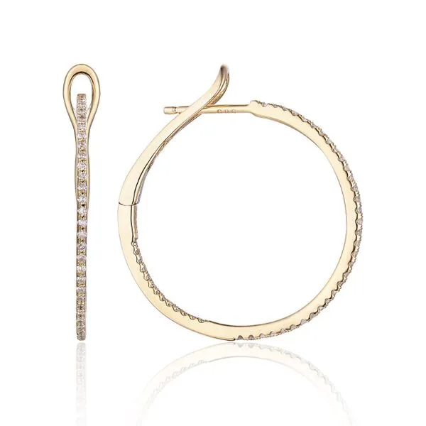 Diamond Hoop Earrings Simones Jewelry, LLC Shrewsbury, NJ