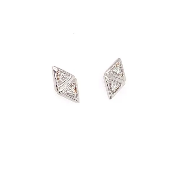 Diamond Triangle Earrings Simones Jewelry, LLC Shrewsbury, NJ