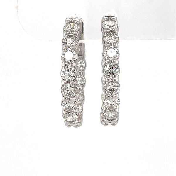 Diamond Hoop Earrings Simones Jewelry, LLC Shrewsbury, NJ