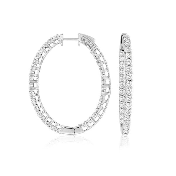 Diamond Hoop Earrings Simones Jewelry, LLC Shrewsbury, NJ