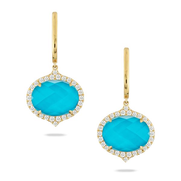 Diamond Turquoise Earrings Simones Jewelry, LLC Shrewsbury, NJ