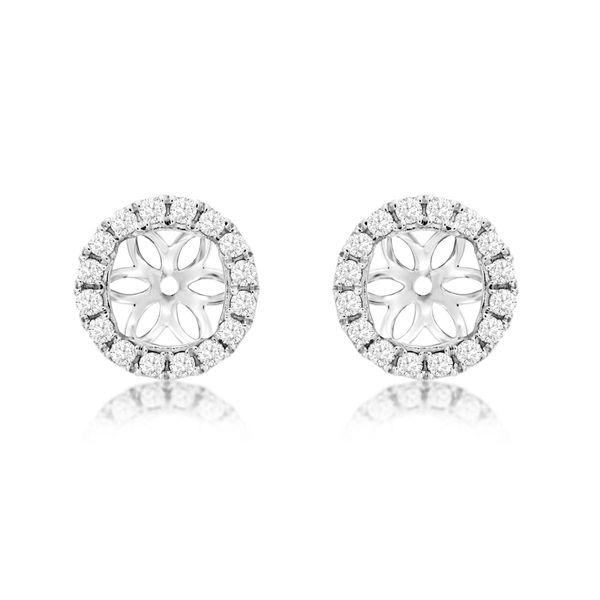 14K White Gold Diamond Earring Jackets Simones Jewelry, LLC Shrewsbury, NJ