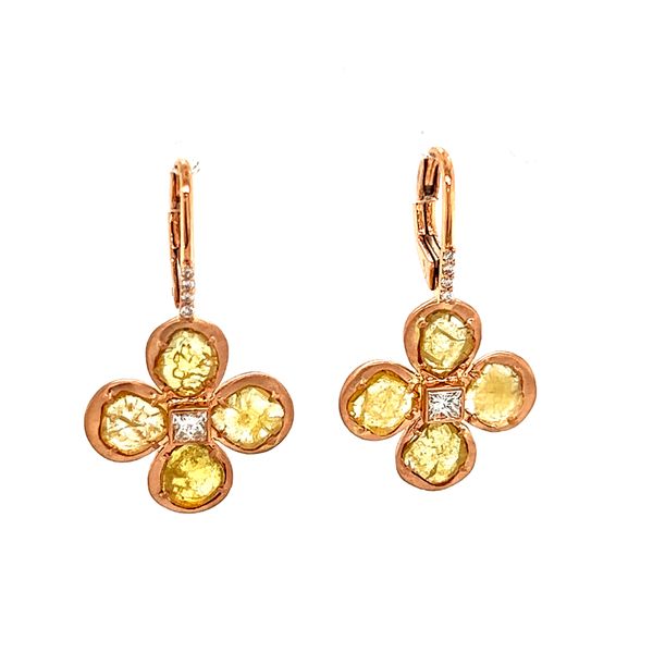 Natural Diamond Slice Earrings Simones Jewelry, LLC Shrewsbury, NJ