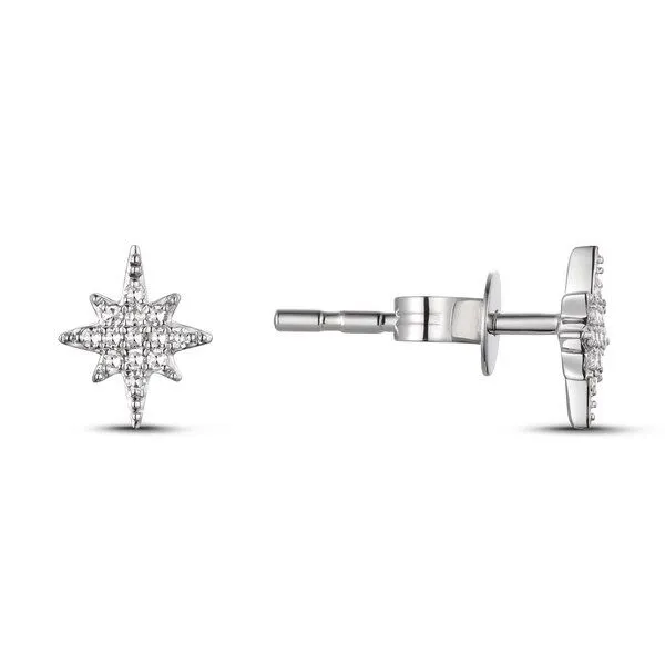 Diamond Star Earrings Simones Jewelry, LLC Shrewsbury, NJ