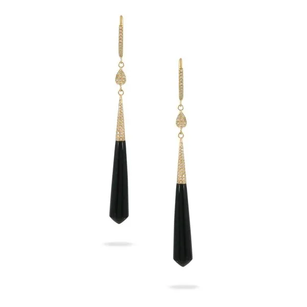 Onyx & Diamond Earrings Simones Jewelry, LLC Shrewsbury, NJ