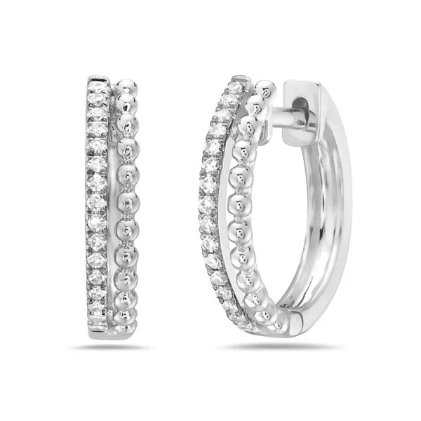 Diamond Huggie Earrings Simones Jewelry, LLC Shrewsbury, NJ