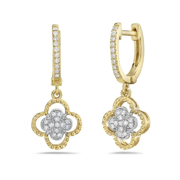 Diamond Clover Earrings Simones Jewelry, LLC Shrewsbury, NJ