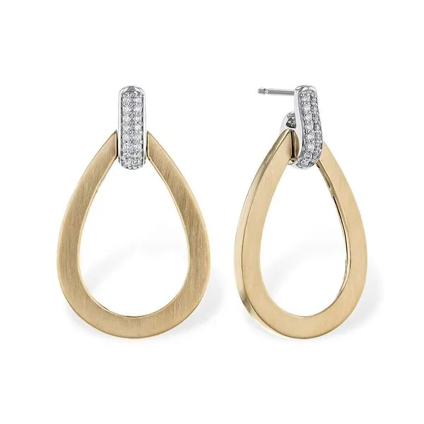 Diamond Loop Earrings Simones Jewelry, LLC Shrewsbury, NJ