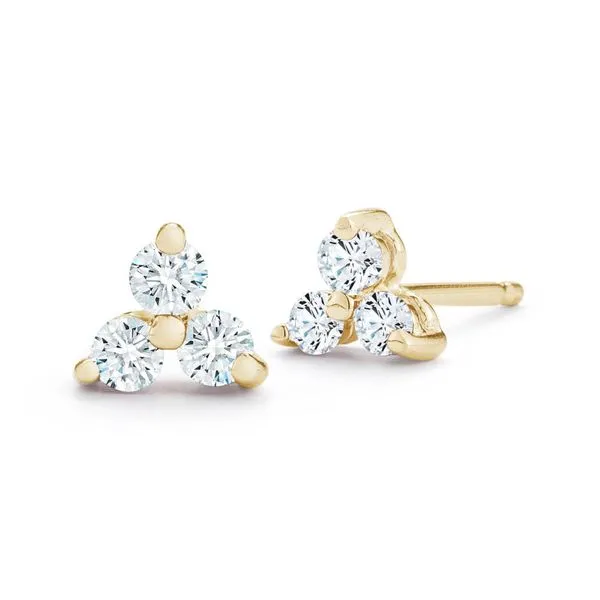 Diamond Trio Post Earrings Simones Jewelry, LLC Shrewsbury, NJ