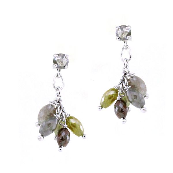 Natural Diamond Briolette Drop Earrings Simones Jewelry, LLC Shrewsbury, NJ