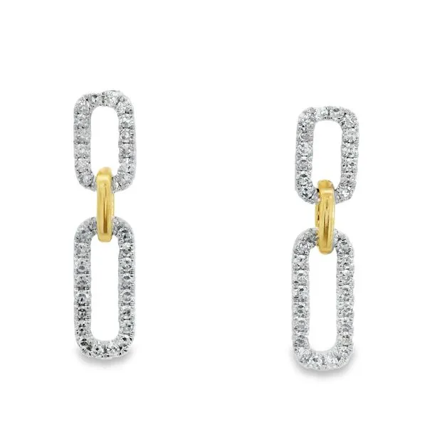 Diamond Link Earrings Simones Jewelry, LLC Shrewsbury, NJ