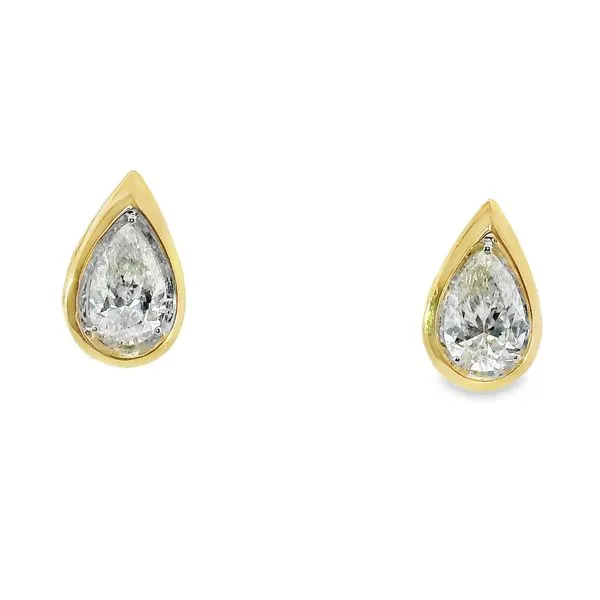 Pear Shaped Diamond Earrings Image 2 Simones Jewelry, LLC Shrewsbury, NJ