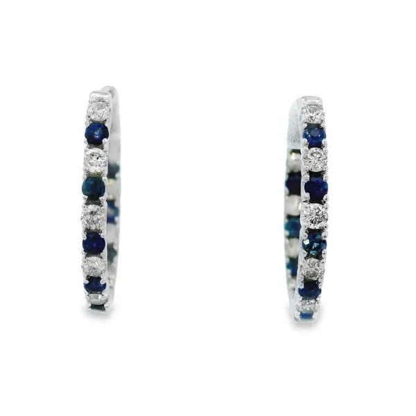 Diamond & Sapphire Earrings Simones Jewelry, LLC Shrewsbury, NJ