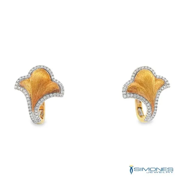 Gold Petal Earrings Simones Jewelry, LLC Shrewsbury, NJ