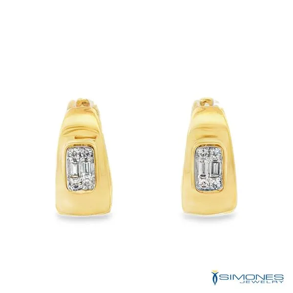 14K Yellow Diamond Earrings Simones Jewelry, LLC Shrewsbury, NJ