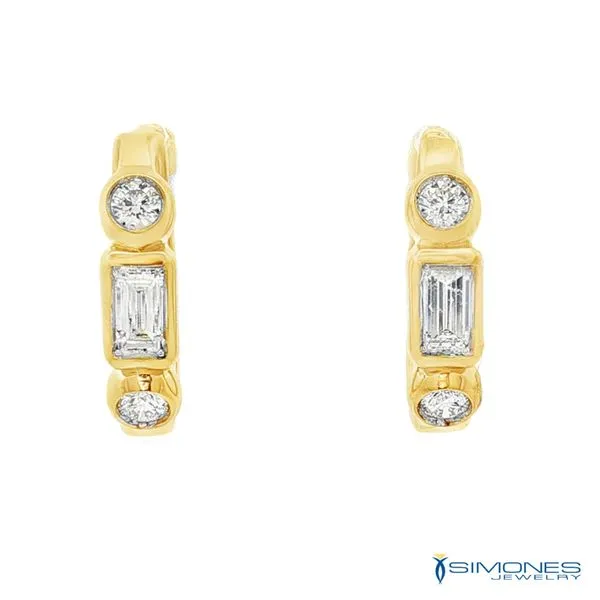 14K Yellow Diamond Earrings Simones Jewelry, LLC Shrewsbury, NJ