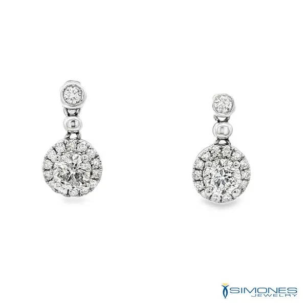 14K White Diamond Fashion Earrings Simones Jewelry, LLC Shrewsbury, NJ