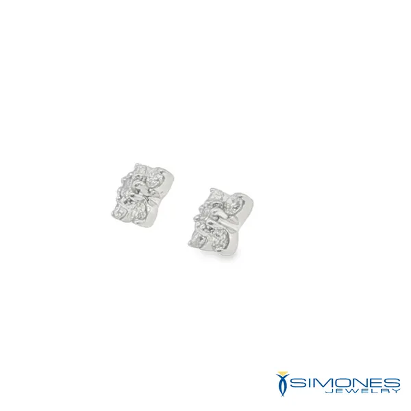 Diamond Post Earrings Image 3 Simones Jewelry, LLC Shrewsbury, NJ