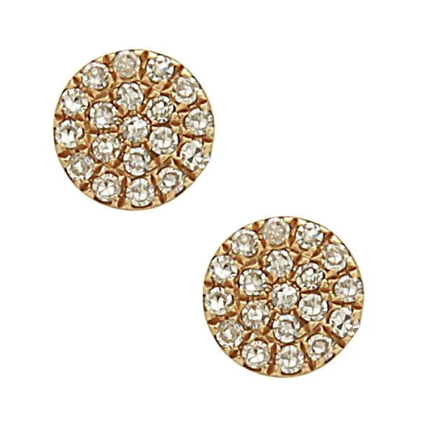 Diamond Disc Earrings Simones Jewelry, LLC Shrewsbury, NJ