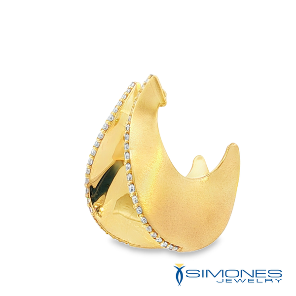 14K Yellow Diamond Drop Earrings Image 3 Simones Jewelry, LLC Shrewsbury, NJ