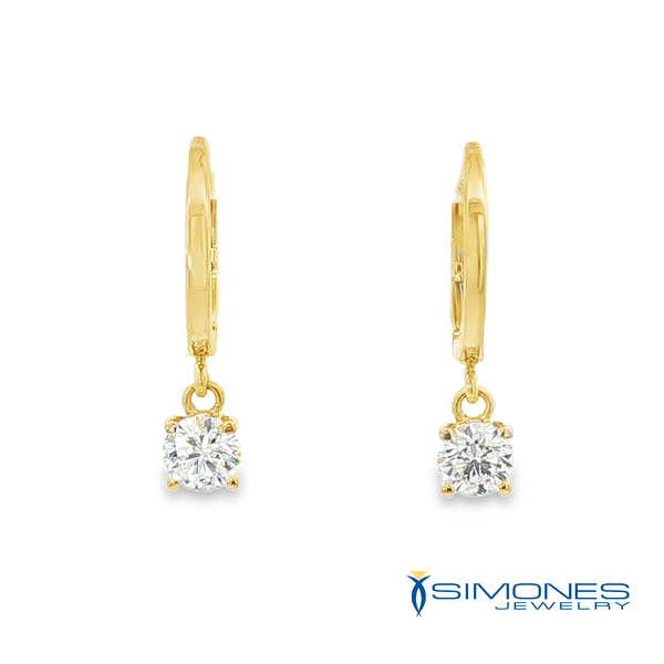 14J Yellow Diamond Earrings Simones Jewelry, LLC Shrewsbury, NJ