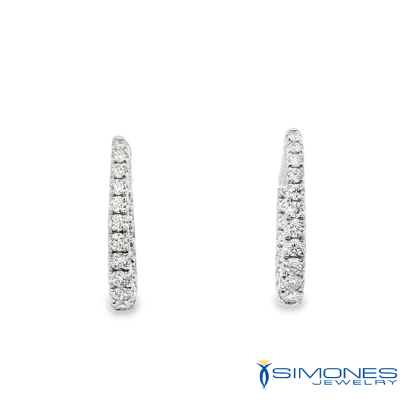 14K White Diamond Earrings Simones Jewelry, LLC Shrewsbury, NJ